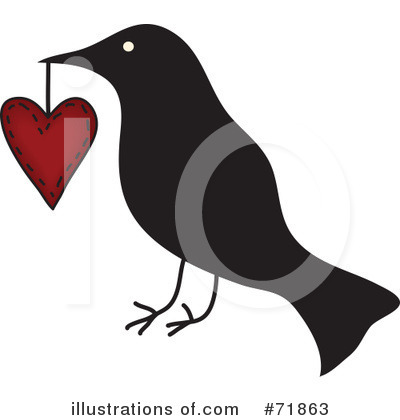 Royalty Free  Rf  Crow Clipart Illustration By Inkgraphics   Stock