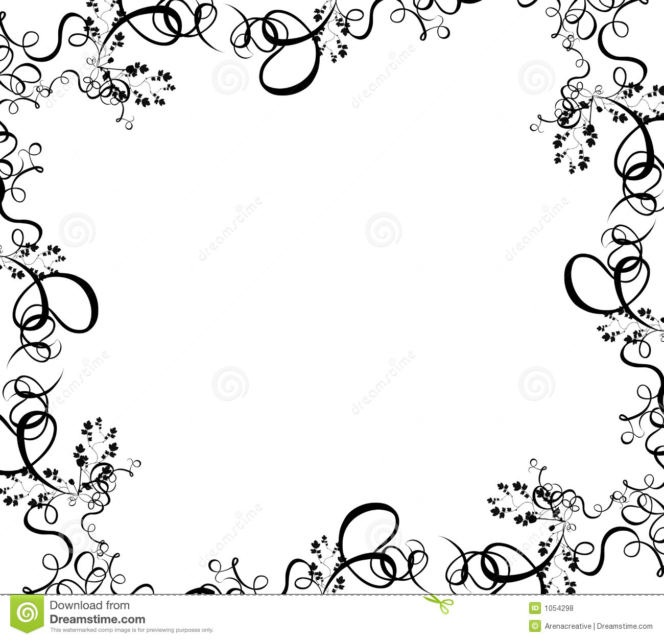 Summer Border Clip Art Black And White Images   Pictures   Becuo
