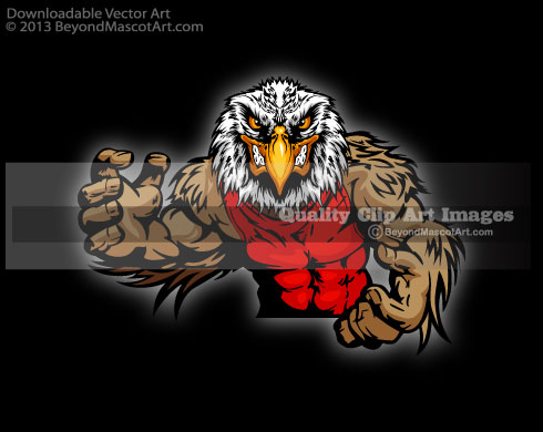Wrestling Eagle Art Eagle Mascot Clip Art 1194 Wrestling Eagle