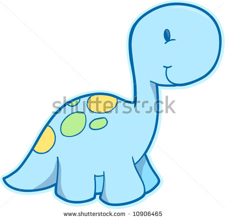 Baby Dinosaur Clip Art Stock Vector Cute Dinosaur Vector Illustration