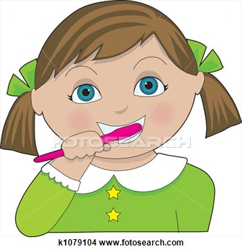 Brushing Teeth Clipart K1079104 Jpg