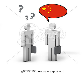 Business Chinese Mandarin Language Concept  Clipart Drawing Gg65536163