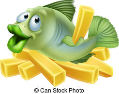 Cartoon Fish And Chips   A Cartoon Of A Fish And Chips