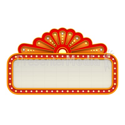 Classic Movie Theater Marquee   Sports And Recreation   Great Clipart