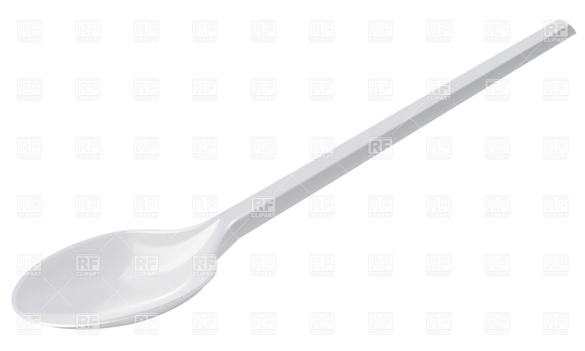 Clipart Catalog   Objects   White Plastic Spoon Download Royalty Free