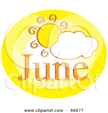 Free  Rf  Clipart Illustration Of A Month Of June Sun By Prawny
