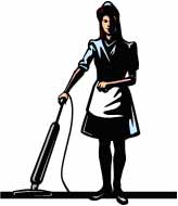 House Black House Cleaning Lady Clip Art