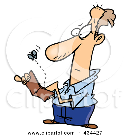Man With Empty Pockets Clipart Royalty Free Clip Art Illustration
