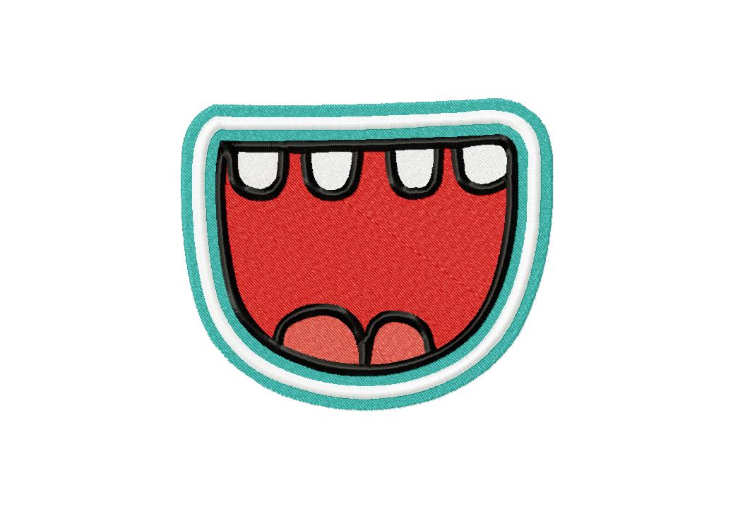 Monster Mouth Machine Embroidery Design   Daily Embroidery