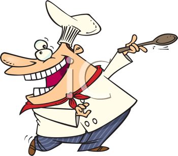 Royalty Free Clip Art Image  Cartoon Of A Happy Chef Dancing