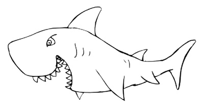 Sharks Coloring Pages Cake Ideas And Designs