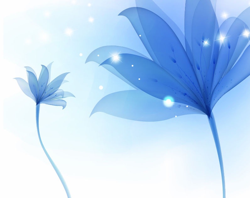 Abstract Blue Flower Background Vector   Free Vector Graphics   All
