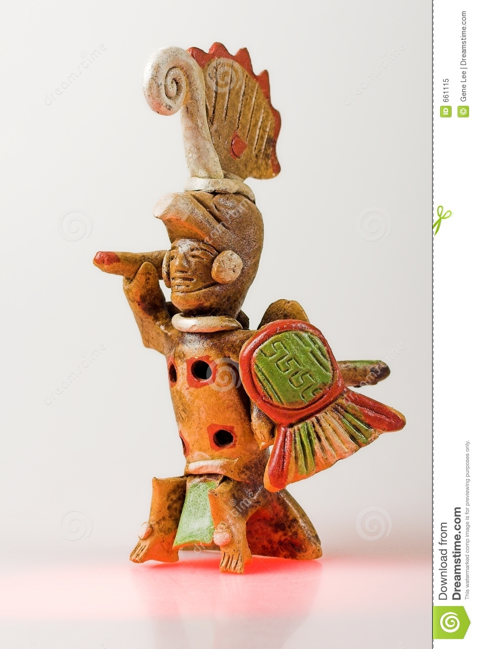 Aztec Warrior Royalty Free Stock Photo   Image  661115