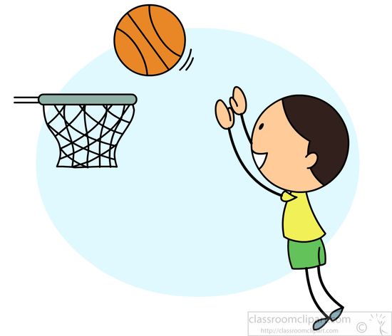 Basketball Clipart   Boy Playing Basketball Jumping To Hoop