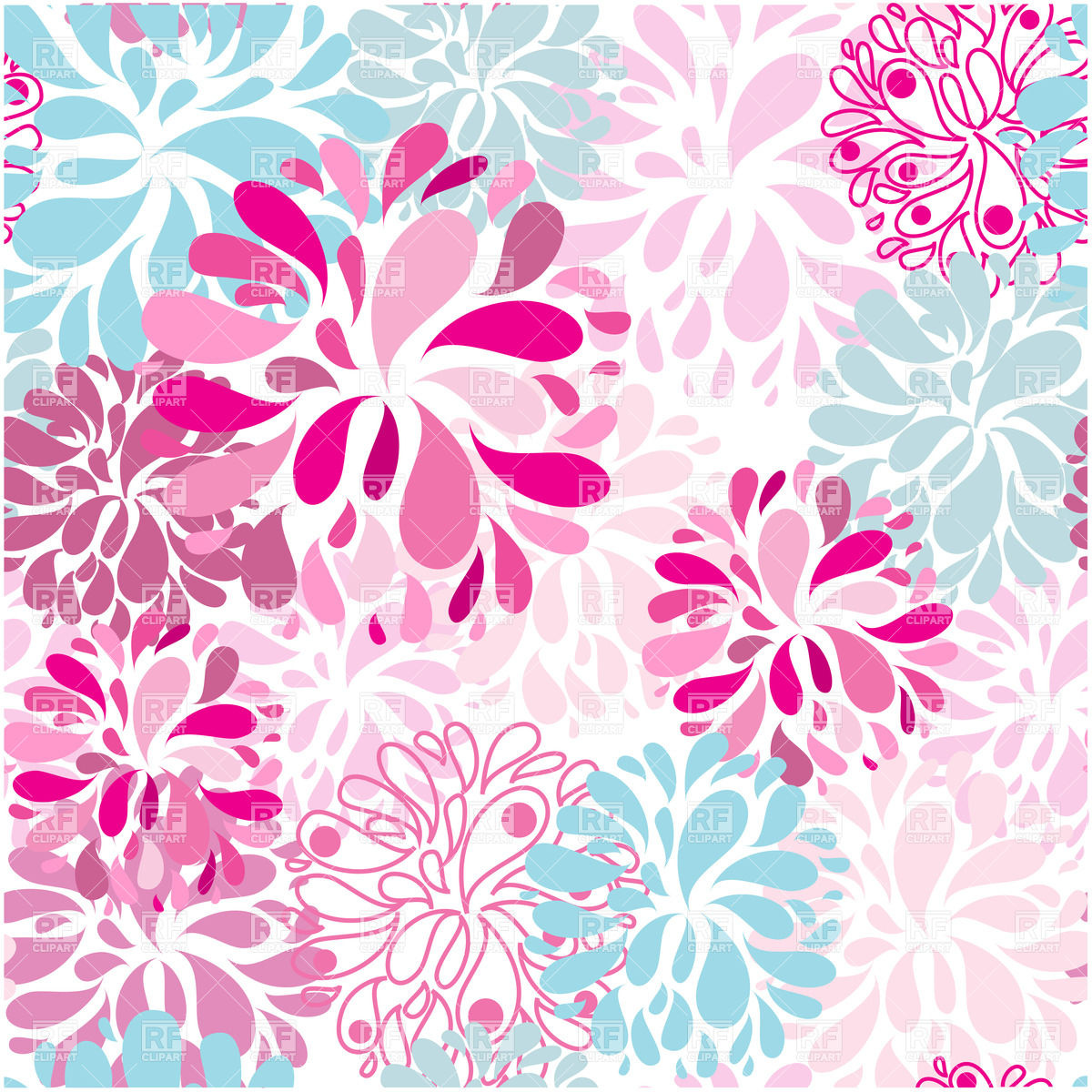 Floral Seamless Background Download Royalty Free Vector Clipart  Eps