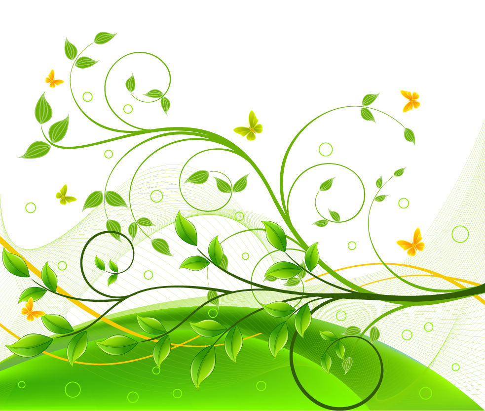 Name Green Floral Background Homepage All Vectors License Creative
