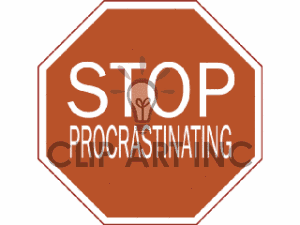 Procrastination Clipart Stop Procrastinating