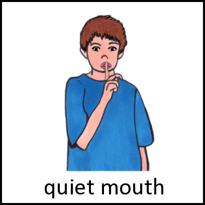 Quiet Mouth Picture Http   Www Mypecs Com Pecs 141 Quiet Mouth Aspx