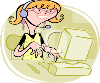 Royalty Free Clipart Image  Telephone Operator