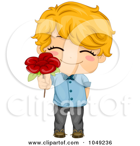 Royalty Free  Rf  Clip Art Illustration Of A Valentine Boy Giving A