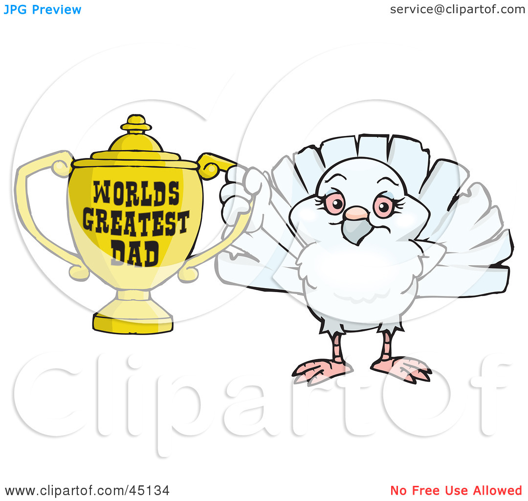 Royalty Free  Rf  Clipart Illustration Of A Dove Bird Character