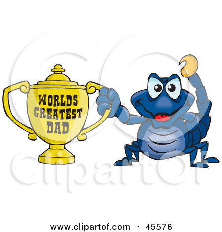 Royalty Free  Rf  Clipart Illustration Of A Scorpion Character Holding