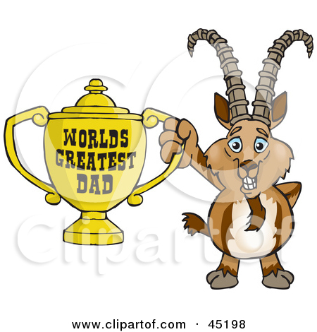 Royalty Free  Rf  Clipart Illustration Of An Ibex Goat Character