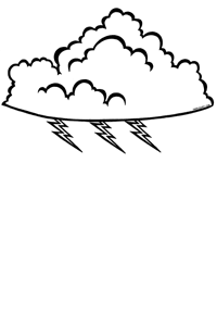 Storm Cloud Clipart Black And White   Clipart Panda   Free Clipart