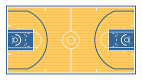 Basketball Court Stock Photo