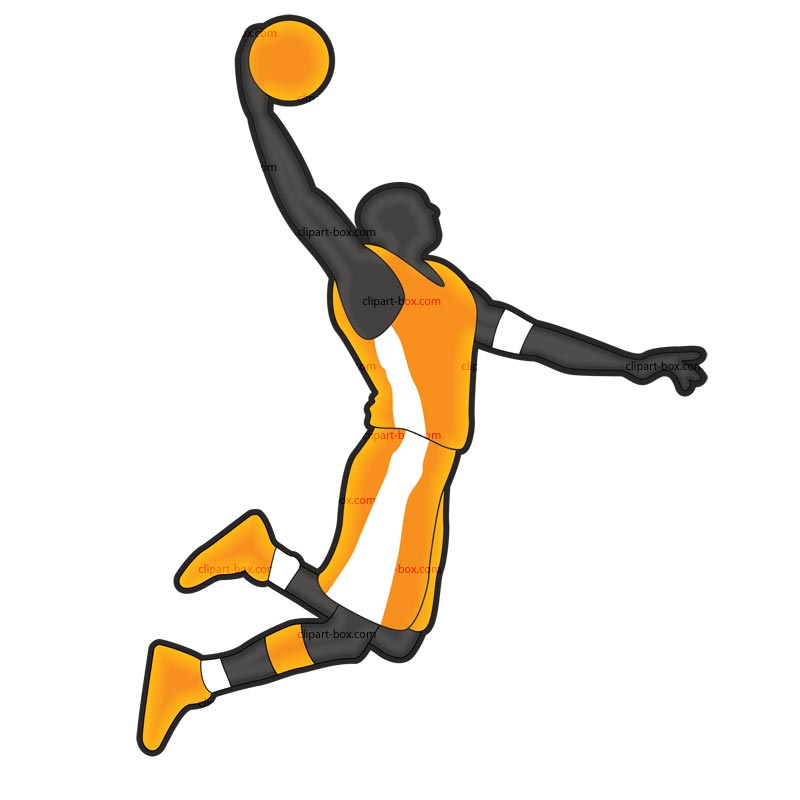Clipart Basket Player   Royalty Free Vector Design