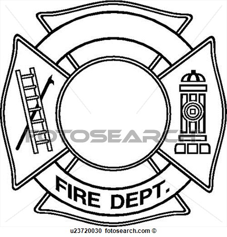 Clipart Of  Chief Cross Department Emergency Emergency Services