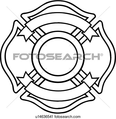 Clipart Of  Chief Cross Department Emergency Emergency Services