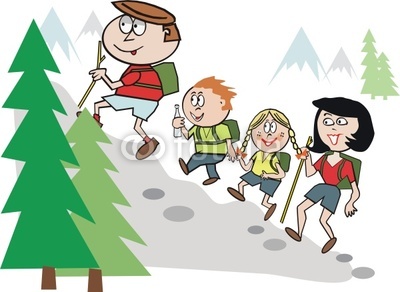 Family Hiking Cartoon Stock Image And Royalty Free Vector Files On