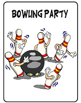 Free Printable Bowling Party Invites   Dynasty