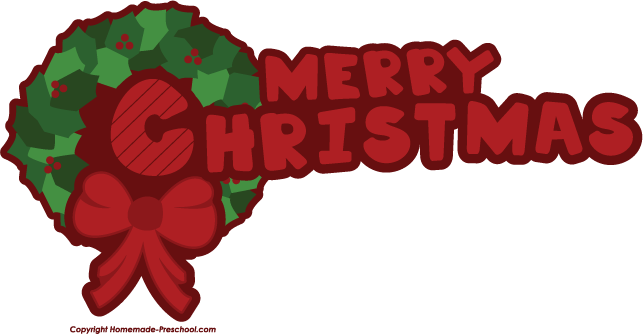 Home Free Clipart Christmas Clipart Merry Christmas Wreath