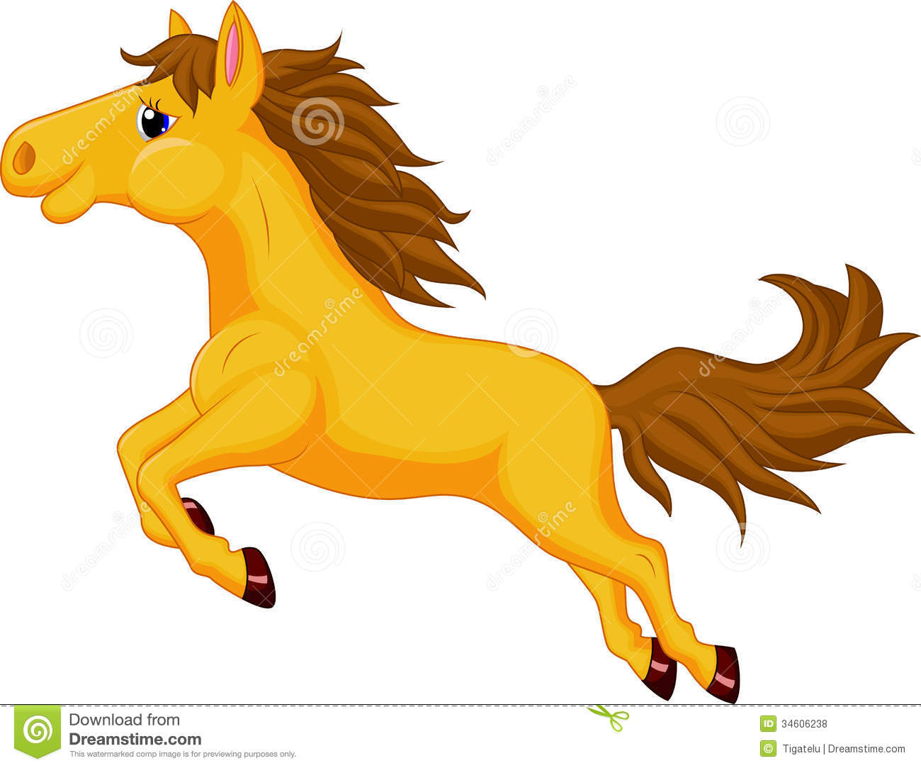 Horse Cartoon Jumping Royalty Free Stock Photos   Image  34606238
