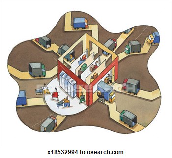 Illustration   Shipping   Receiving Goods  Fotosearch   Search Clipart