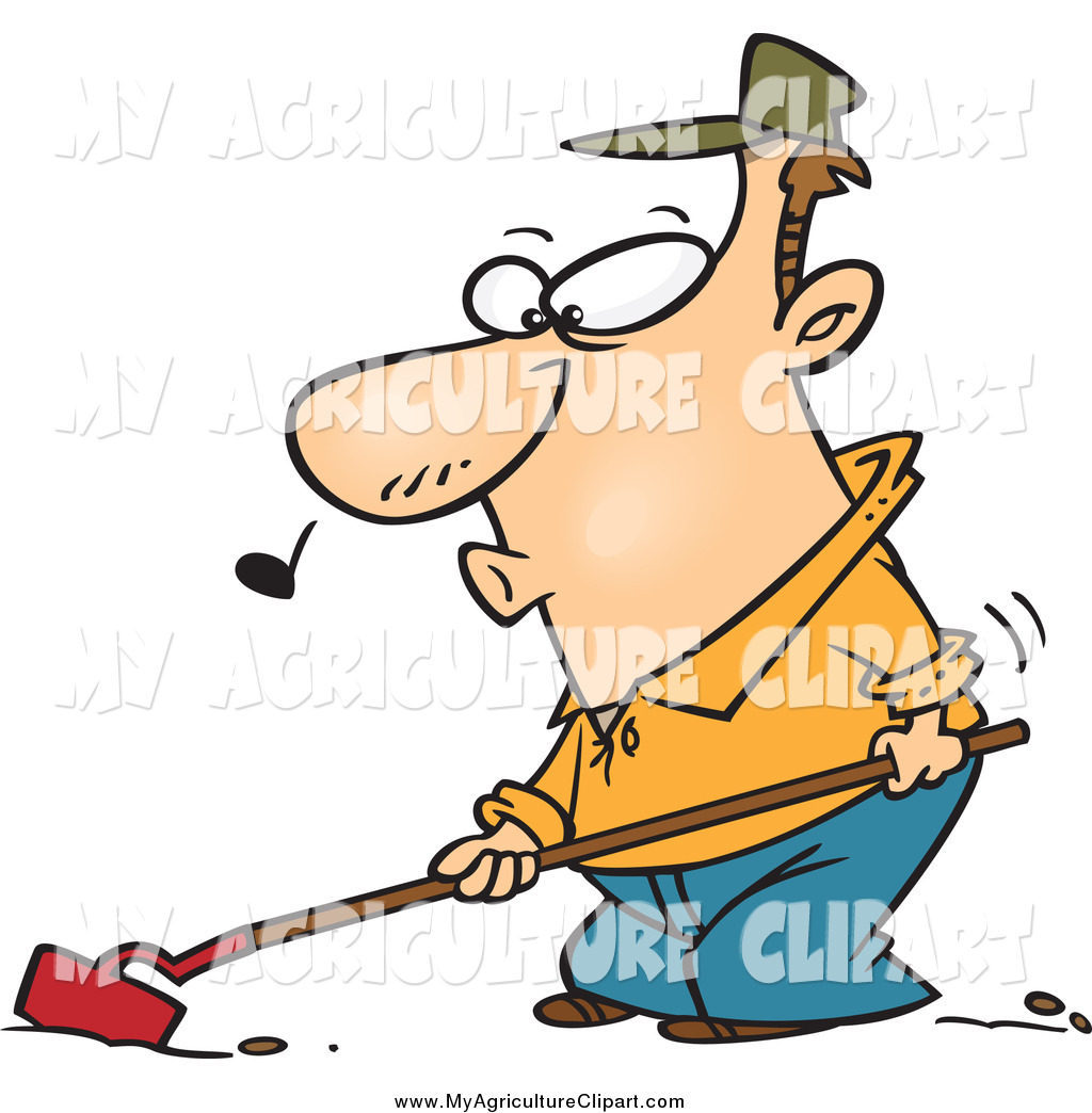 Larger Preview  Vector Cartoon Agriculture Clipart Of A Whistling    