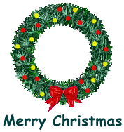 Merry Christmas Wreath Printable Clip Art
