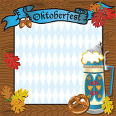 Oktoberfest Party Invitation   Royalty Free Clip Art