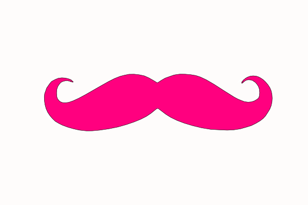 Pink Mustache Clip Art At Clker Com   Vector Clip Art Online Royalty