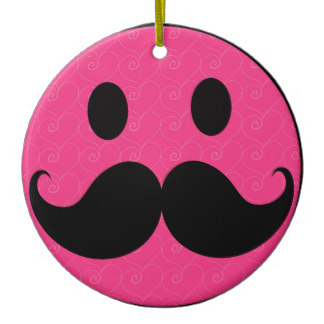 Pink Smiley Face With Mustache Pink Smiley Face Mustache Moustache