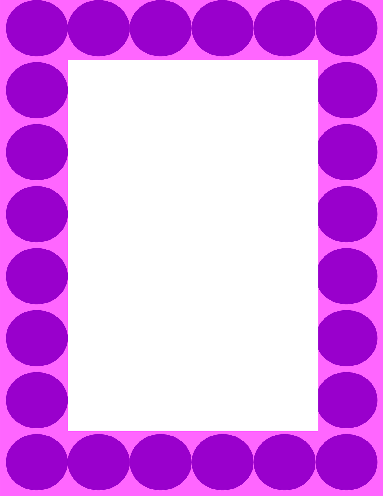 Polka Dot Clip Art Frame Polka Dot Border Blue Dots