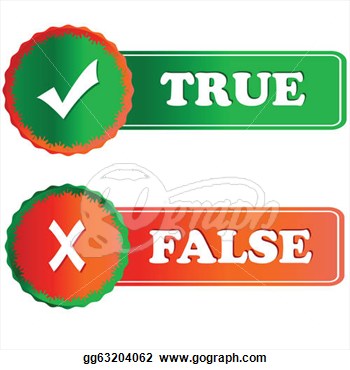 True And False On A White Background  Clipart Illustrations Gg63204062