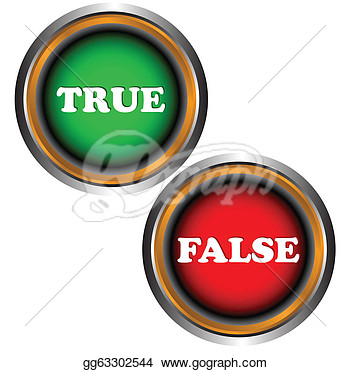 True And False On A White Background  Clipart Illustrations Gg63302544