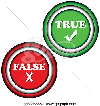 True And False On A White Background  Clipart Illustrations Gg63965587