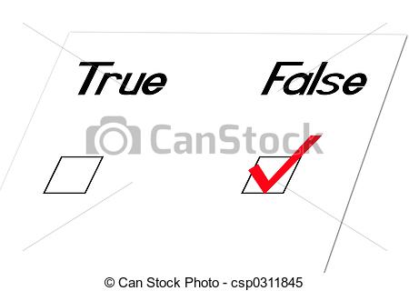 True And False Question At An Angle Csp0311845   Search Clipart