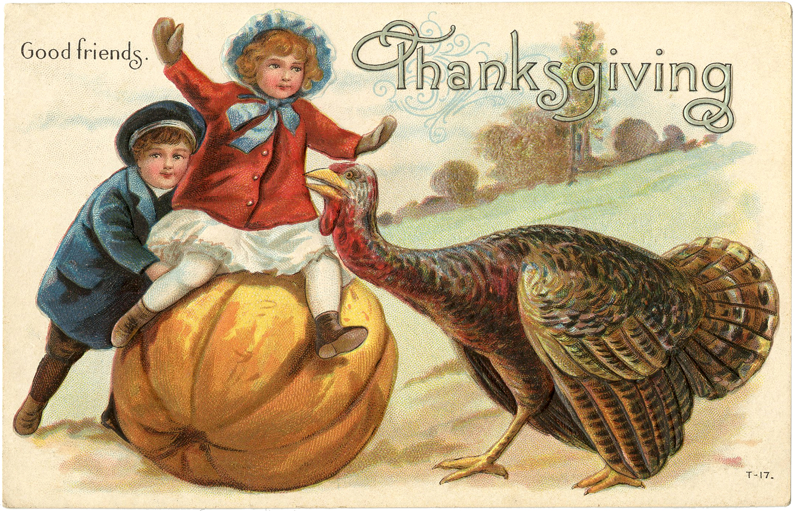 Victorian Thanksgiving Postcard   The Graphics Fairy