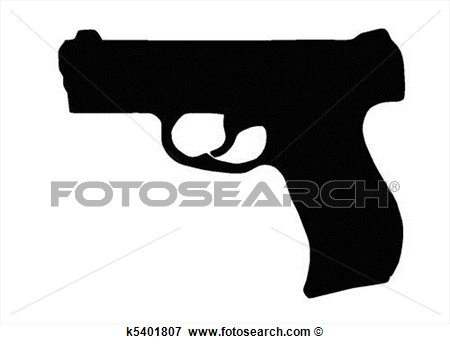 Weapons Silhouette Collection   Firearms K5401807   Search Eps Clipart