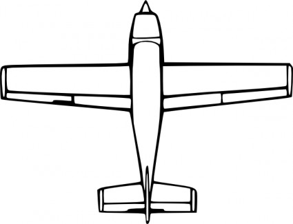 Wirelizard Top Down Airplane View Clip Art Free Vector 41 71kb